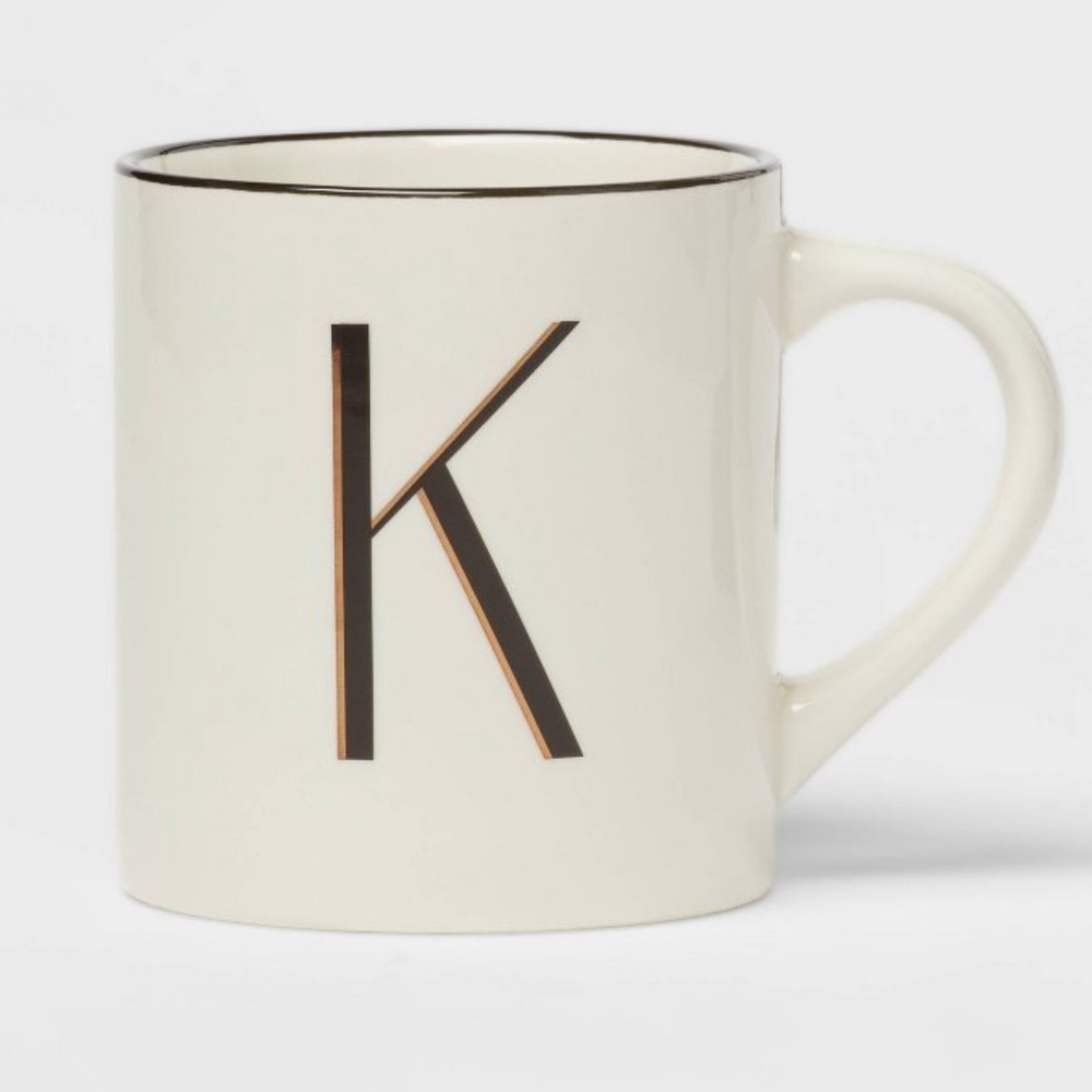 Monogram white mug- choose at checkout